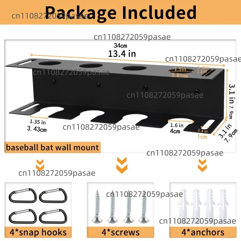 American metal bat storage rack Wall-mounted baseball display rack Simple bat holder Baseball softball holder
American metal bat storage rack Wall-mounted baseball display rack Simple bat holder Baseball softball holder