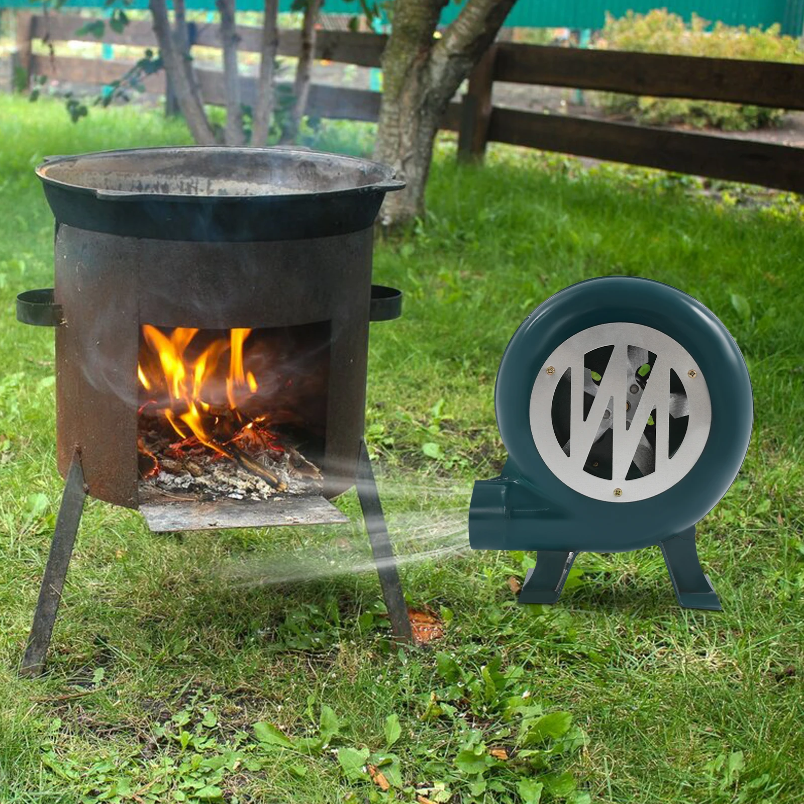 (Green) 80W Blower, Blower with a Speed Regulator, Max Air Volume 16m ³/min, for Leisure Barbecues, Starting Fires
(Green) 80W Blower, Blower with a Speed Regulator, Max Air Volume 16m ³/min, for Leisure Barbecues, Starting Fires