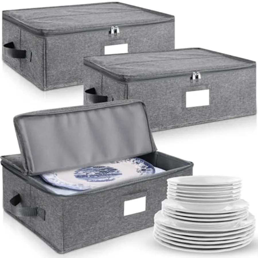 3 Pcs Platter Storage Case China Storage Container Stackable China Boxes Hard Shell Case Moving Supplies 17x13x 6 In 15 Felt Di
3 Pcs Platter Storage Case China Storage Container Stackable China Boxes Hard Shell Case Moving Supplies 17x13x 6 In 15 Felt Di