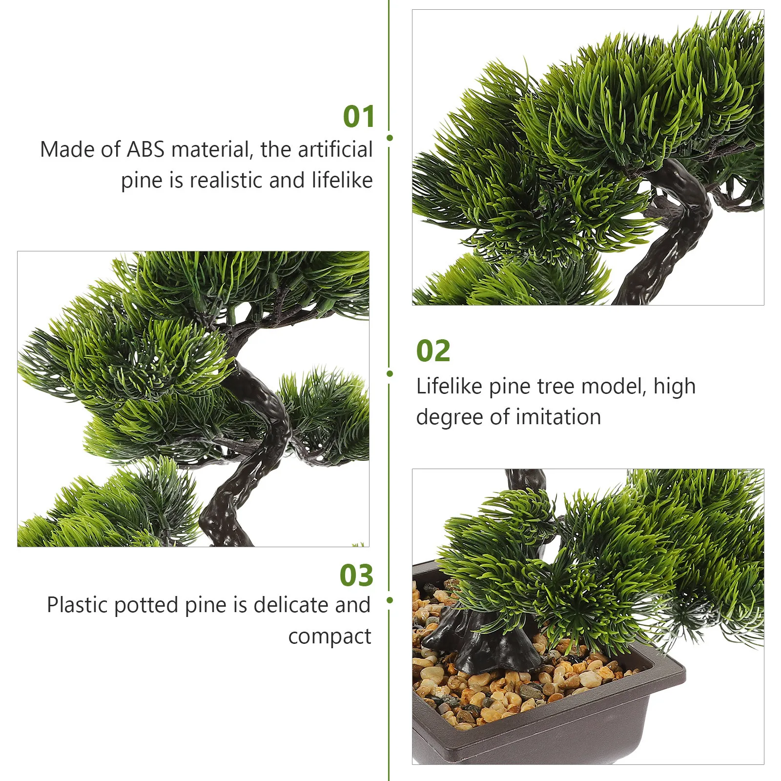 Artificial Bonsai Pine Tree Realistic Faux Potted Plant Desktop Decoration Small Fake Tree Ornament for Home Office Decor
Artificial Bonsai Pine Tree Realistic Faux Potted Plant Desktop Decoration Small Fake Tree Ornament for Home Office Decor
