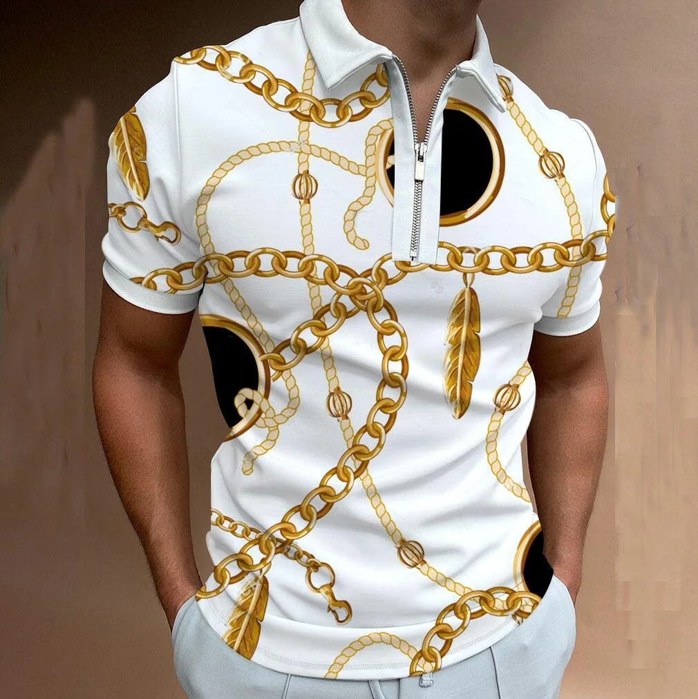 New Summer High Quality Men Polo Shirts Casual Short Sleeve Mens Shirts Turn-Down Collar Zipper Polo Shirt Men
New Summer High Quality Men Polo Shirts Casual Short Sleeve Mens Shirts Turn-Down Collar Zipper Polo Shirt Men