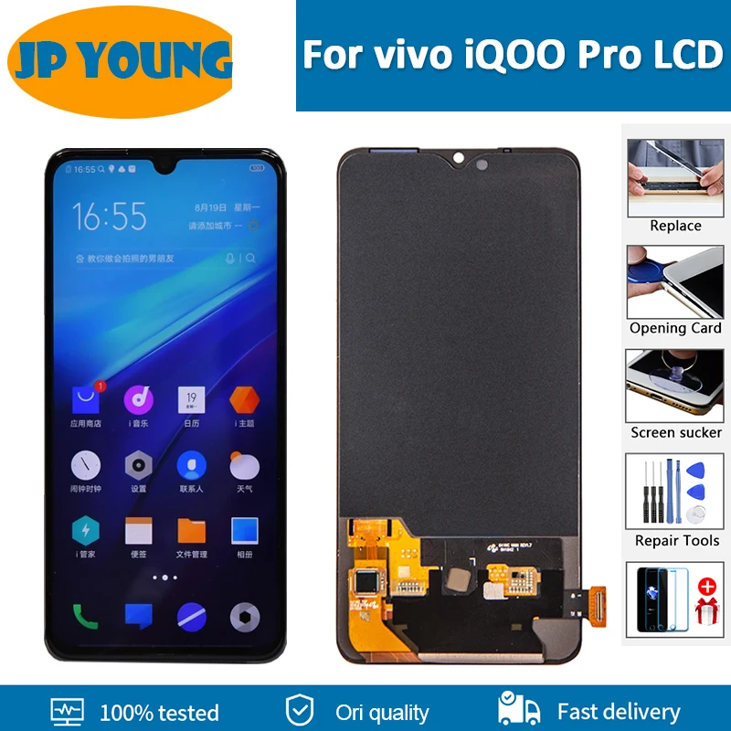 Original Super AMOLED 6.41" For vivo iQOO Pro LCD Display Touch Screen Digitizer Assembly For V1922A V1922A LCD Replacement
Original Super AMOLED 6.41" For vivo iQOO Pro LCD Display Touch Screen Digitizer Assembly For V1922A V1922A LCD Replacement