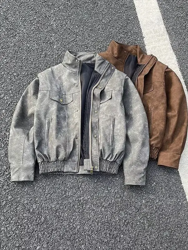 Лимитированная серия: Мужская куртка-бомбер «Год Змеи» из канваса, рабочая одежда, верхняя одежда свободного кроя, повседневный стиль, осенний сезон
Лимитированная серия: Мужская куртка-бомбер «Год Змеи» из канваса, рабочая одежда, верхняя одежда свободного кроя, повседневный стиль, осенний сезон