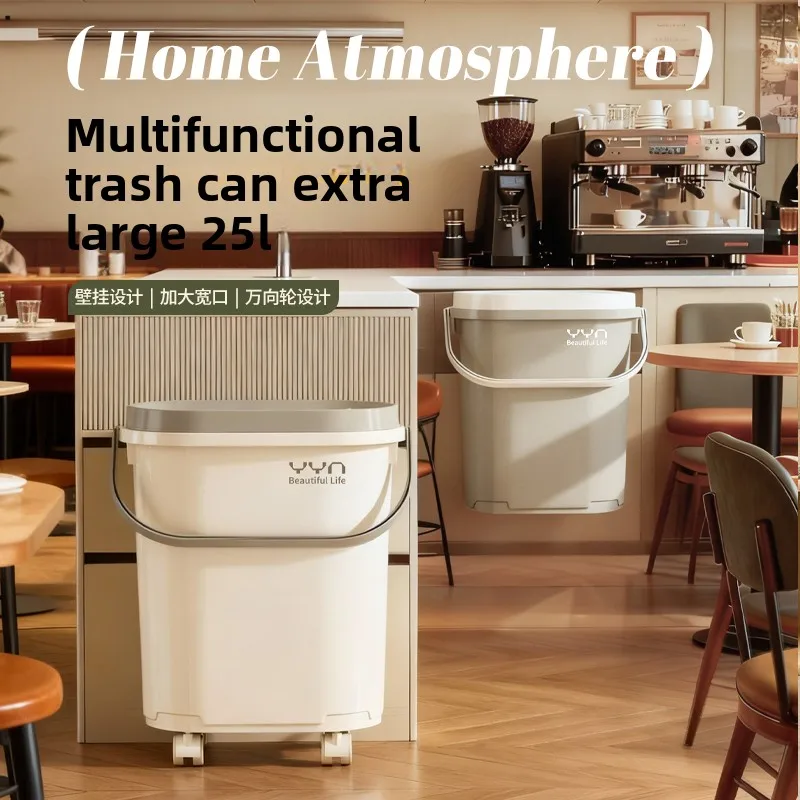 Kitchen Tra Can Large Capaci Open Top No Bending Waist with Wheels Handheld Commercial Use Wall Mounted Moving Easy
Kitchen Tra Can Large Capaci Open Top No Bending Waist with Wheels Handheld Commercial Use Wall Mounted Moving Easy