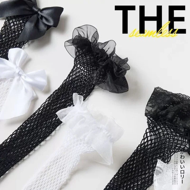 Net Red Black Stockings Long Bow Knee Socks Female JK Fishnet Stockings Ins White Lace Lace Pantyhose Silk
Net Red Black Stockings Long Bow Knee Socks Female JK Fishnet Stockings Ins White Lace Lace Pantyhose Silk