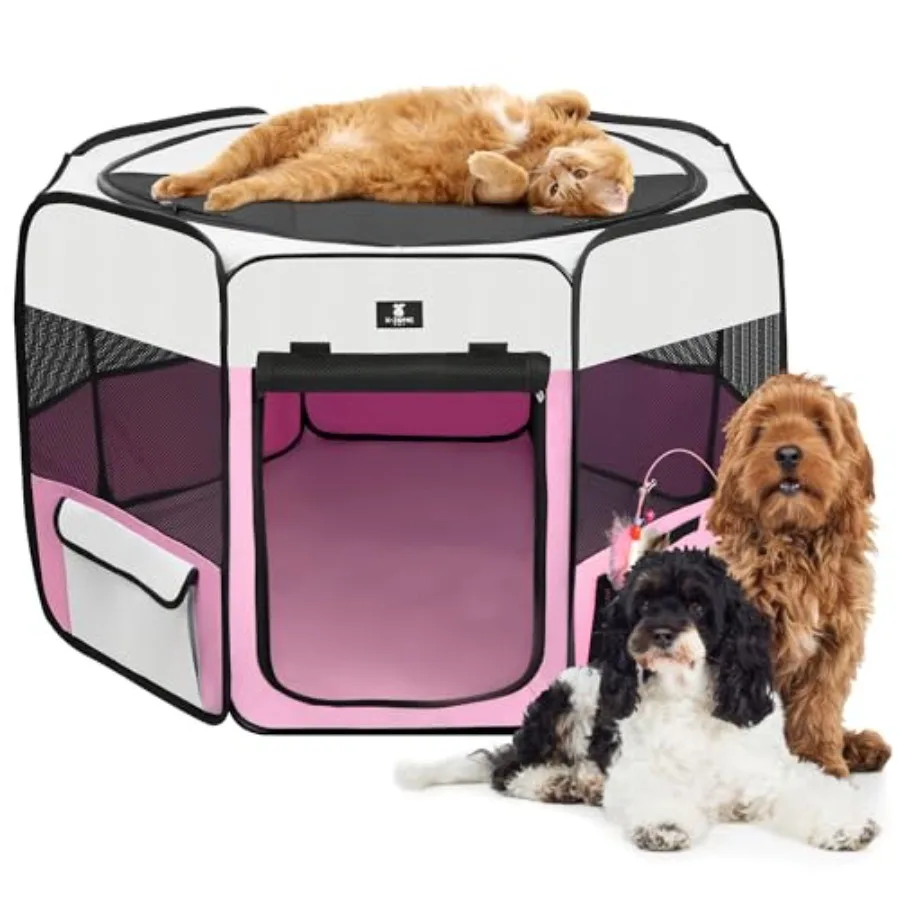 Dog Playpen Portable Pet Play Pens for Puppies Cat Rabbit Chicks Foldable Exercise Play Tent Kennel Crate Indoor/Outdoor Travel
Dog Playpen Portable Pet Play Pens for Puppies Cat Rabbit Chicks Foldable Exercise Play Tent Kennel Crate Indoor/Outdoor Travel