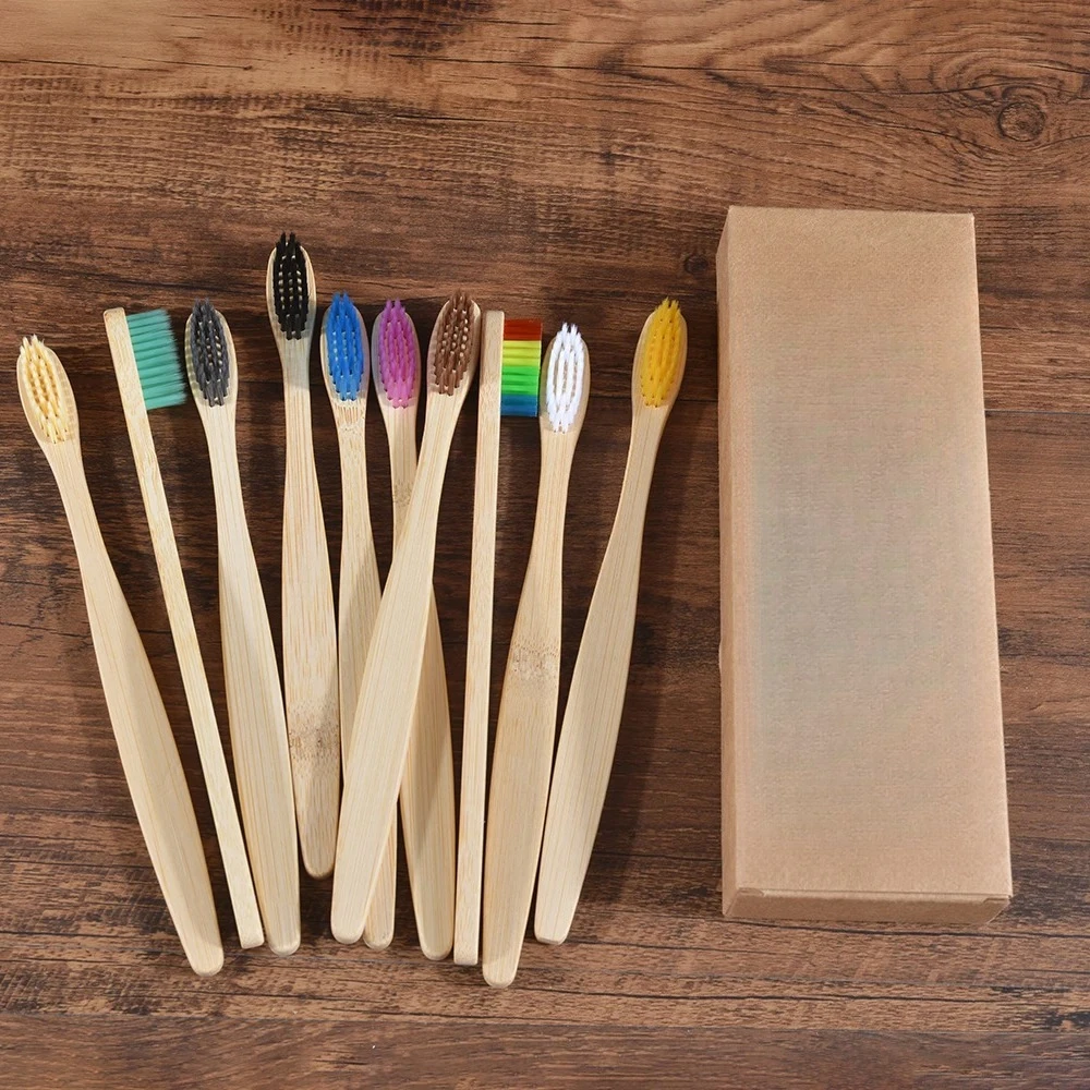10Pcs Colorful Toothbrush Natural Bamboo Tooth Brush Sets Soft Bristle Charcoal Teeth Eco Bamboo Toothbrushes Dental Oral Care
10Pcs Colorful Toothbrush Natural Bamboo Tooth Brush Sets Soft Bristle Charcoal Teeth Eco Bamboo Toothbrushes Dental Oral Care
