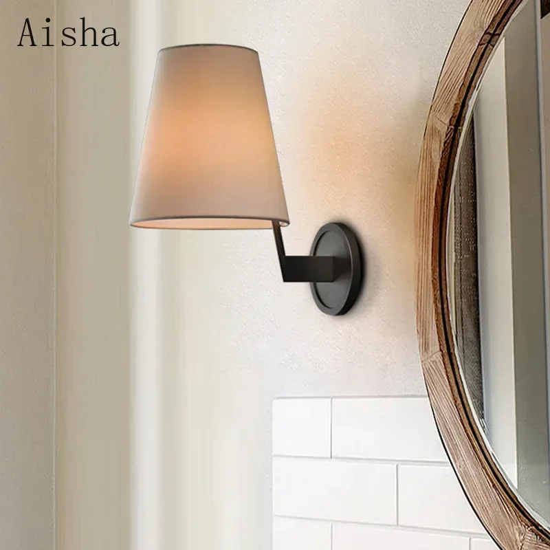 American Copper Wall Lamp Light Luxury Living Room Study Aisle Wall Sconce Designer Porch Bedroom Creative Fabric Wall lamp
American Copper Wall Lamp Light Luxury Living Room Study Aisle Wall Sconce Designer Porch Bedroom Creative Fabric Wall lamp