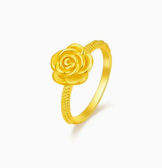 24k pure gold wedding rings for women rose ring about 0.8grams
24k pure gold wedding rings for women rose ring about 0.8grams