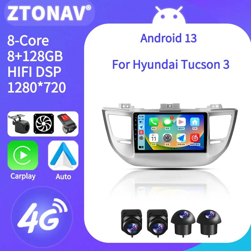 Android Radio For Hyundai Tucson 3 2015 2016 2017 2018 Car Media Player GPS Navi Carplay Android Auto Support 360 Camera
Android Radio For Hyundai Tucson 3 2015 2016 2017 2018 Car Media Player GPS Navi Carplay Android Auto Support 360 Camera