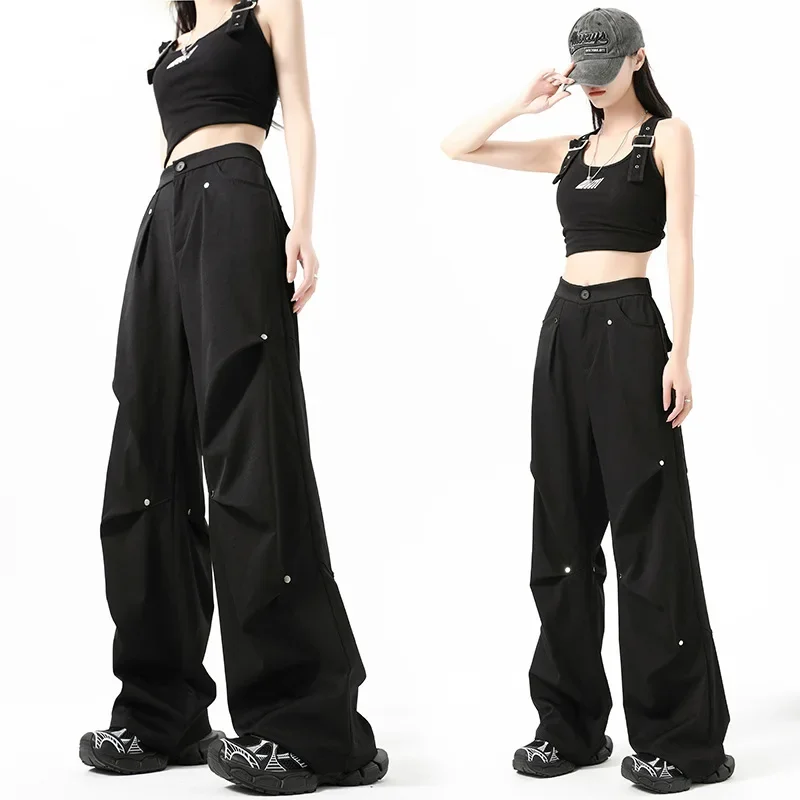 American Work Pants Women's Autumn 2025 New High Waisted Quick Drying Straight Leg Design Feeling Rivet Casual Pants
American Work Pants Women's Autumn 2025 New High Waisted Quick Drying Straight Leg Design Feeling Rivet Casual Pants