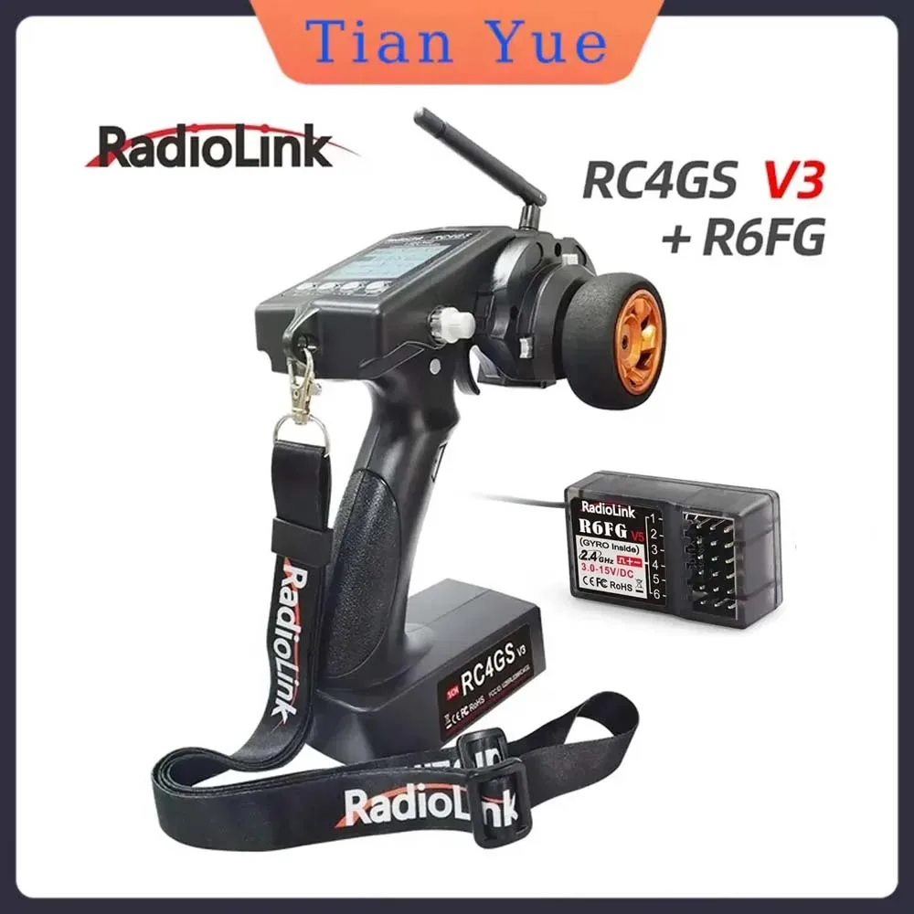 RadioLink RC4GS V3 2.4G 4CH 400M Distance Remote Controller Transmitter R6FG Gyro Inside Receiver for RC Car Boat Long Range
RadioLink RC4GS V3 2.4G 4CH 400M Distance Remote Controller Transmitter R6FG Gyro Inside Receiver for RC Car Boat Long Range