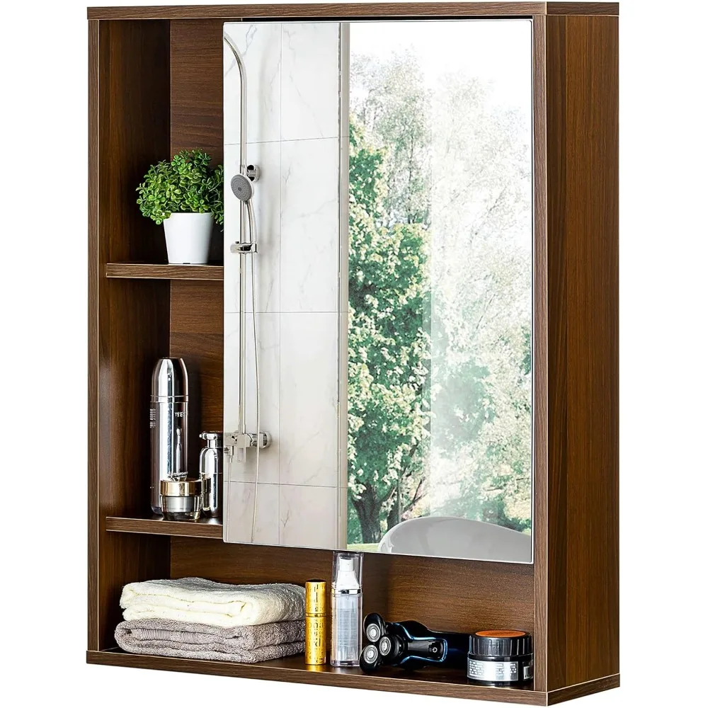 Bathroom Wall Mirror Cabinet, Medicine Cabinet with Single Door and Adjustable Shelf,Over The Toilet Space Saver Storage Cabinet
Bathroom Wall Mirror Cabinet, Medicine Cabinet with Single Door and Adjustable Shelf,Over The Toilet Space Saver Storage Cabinet