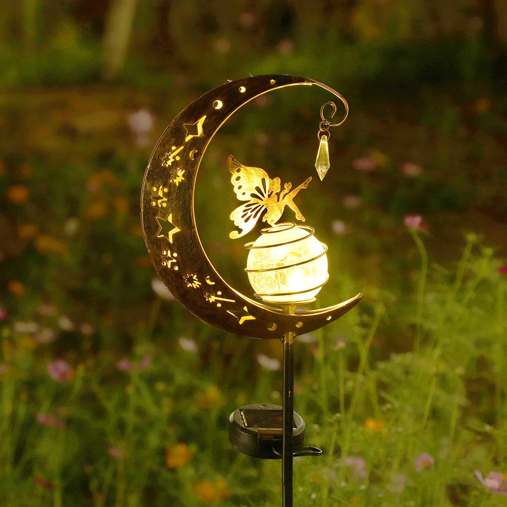 Solar Light Moon Fairy Lamp Outdoor Garden Decroation Crackle Glass Globe with Angel Pathway Stake Light Solar Grdound Light
Solar Light Moon Fairy Lamp Outdoor Garden Decroation Crackle Glass Globe with Angel Pathway Stake Light Solar Grdound Light