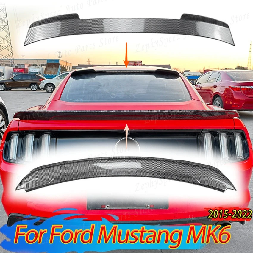 Rear Roof Lip Spoiler For Ford Mustang MK6 2015-2022 Rear Trunk Spoiler Wing Airfoil Spoiler Tail Fin Car Accessories Body Kit
Rear Roof Lip Spoiler For Ford Mustang MK6 2015-2022 Rear Trunk Spoiler Wing Airfoil Spoiler Tail Fin Car Accessories Body Kit