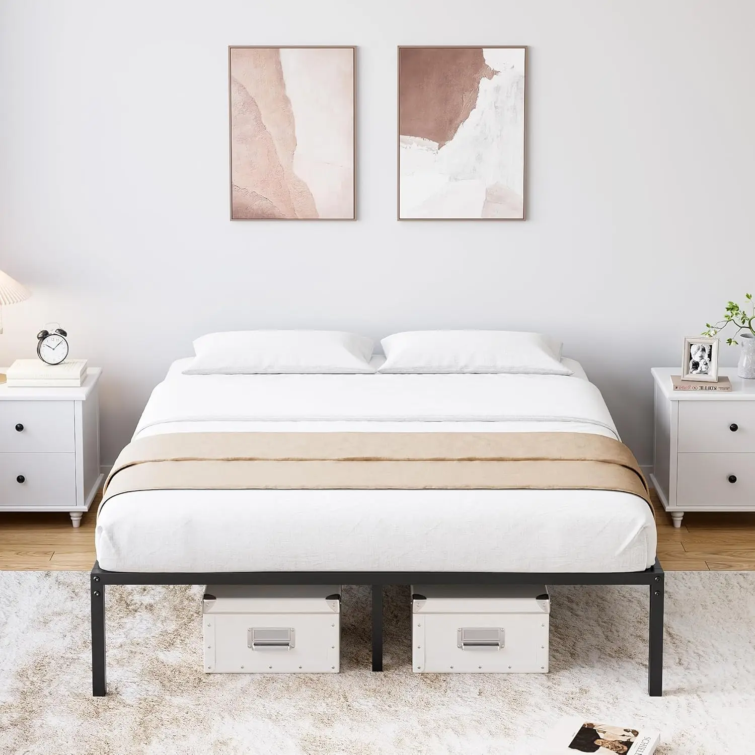 16 H Queen Bed Frame No Box Spring Ned, Heavy Duty Metal Platform Bed Frame Queen Size For Bedroom Easy Assembly, Noise Free,
16 H Queen Bed Frame No Box Spring Ned, Heavy Duty Metal Platform Bed Frame Queen Size For Bedroom Easy Assembly, Noise Free,