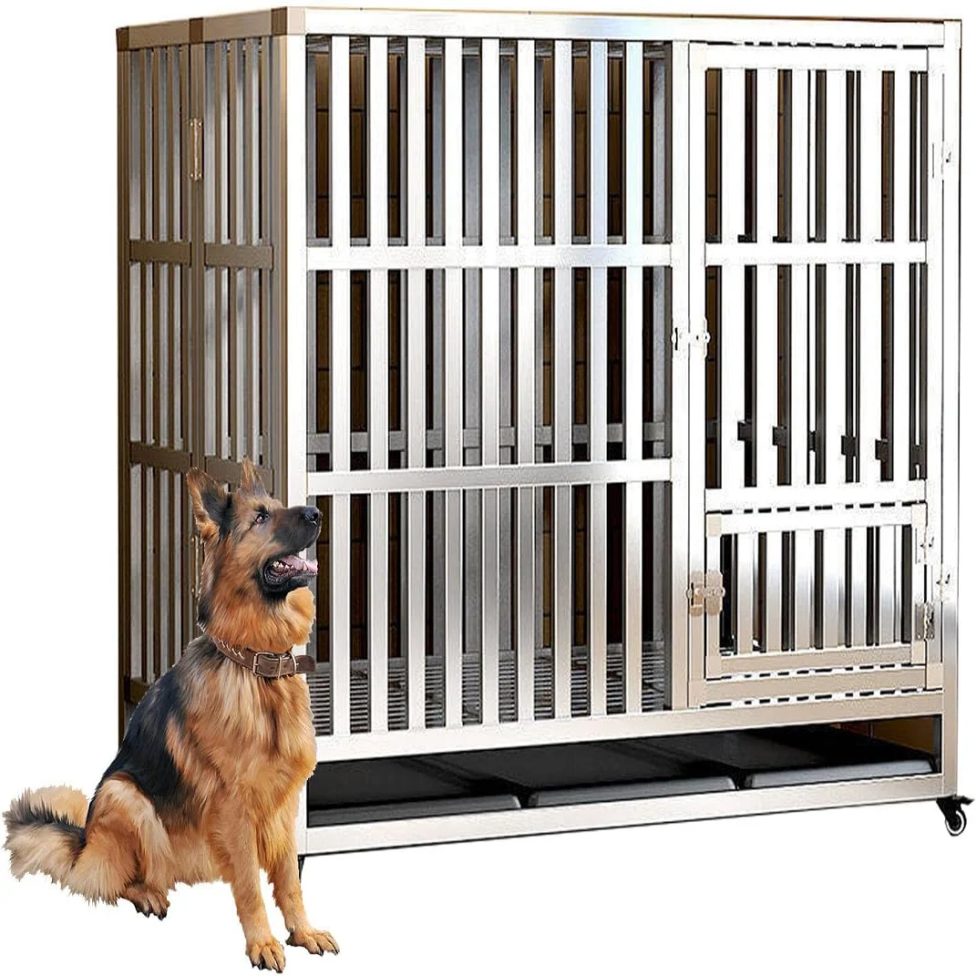 STLFHeavy-Duty 48inch Large Size Metal Dog Cage Foldable Stainless Steel Large Dog Crate
STLFHeavy-Duty 48inch Large Size Metal Dog Cage Foldable Stainless Steel Large Dog Crate