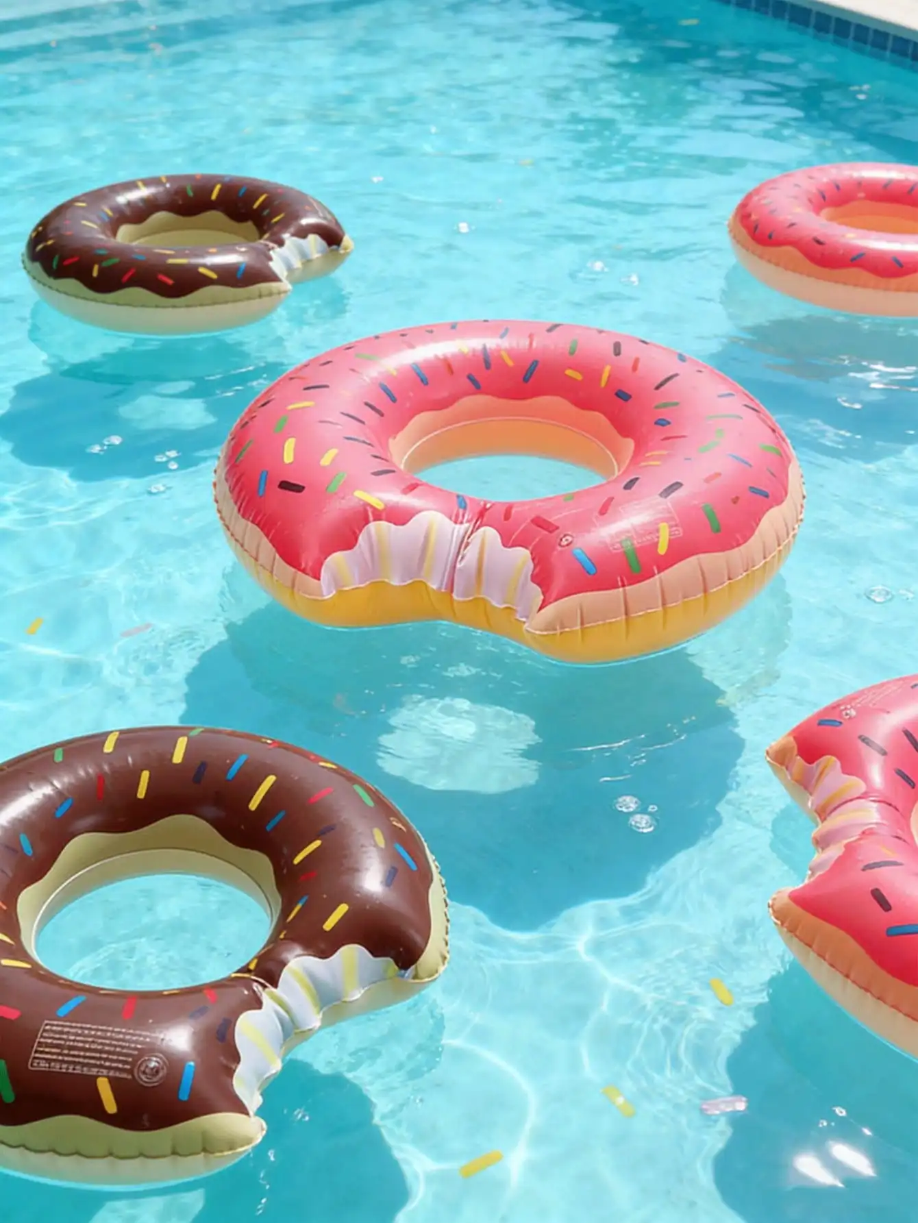 Creative Donut Shaped Inflatable Swim Ring, Summer Pool Beach Floating Toy, Suitable For Water Recreation, Beach Vacation, Beach Play, Beach Party, New Year Gift, Valentine's Day Party Decoration, Perfect Summer Gift, Ideal Choice For Adult Vacation Leisu
Creative Donut Shaped Inflatable Swim Ring, Summer Pool Beach Floating Toy, Suitable For Water Recreation, Beach Vacation, Beach Play, Beach Party, New Year Gift, Valentine's Day Party Decoration, Perfect Summer Gift, Ideal Choice For Adult Vacation Leisu