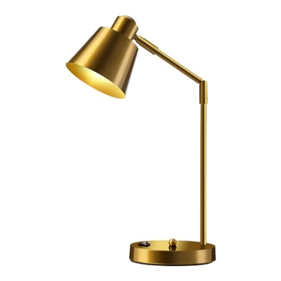 LED Desk Lamp with Dual USB Charging Ports, 100% Metal, 270° Swivel Arms, Soft Light 3000K,Bedside Reading Lamp, Home Office La
LED Desk Lamp with Dual USB Charging Ports, 100% Metal, 270° Swivel Arms, Soft Light 3000K,Bedside Reading Lamp, Home Office La