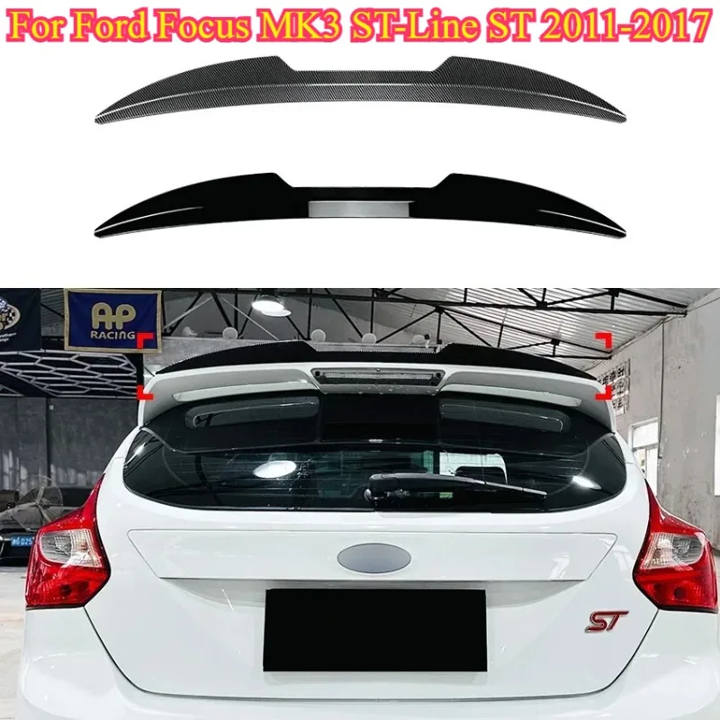 1PC For Ford Focus MK3 ST-Line ST 2011-2017 Car Rear Trunk Roof Lip Spoiler Wings By High Quality ABS Gloss Black Carbon Fiber
1PC For Ford Focus MK3 ST-Line ST 2011-2017 Car Rear Trunk Roof Lip Spoiler Wings By High Quality ABS Gloss Black Carbon Fiber