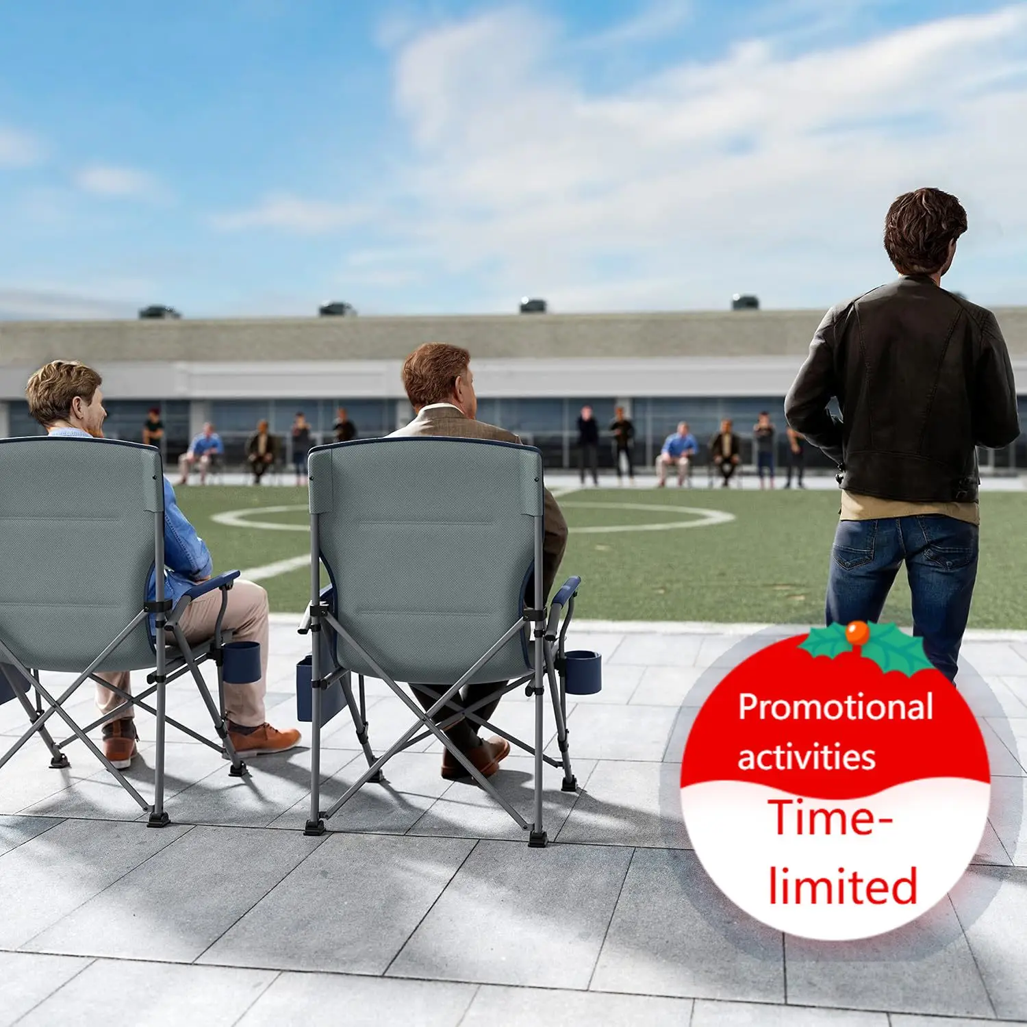 Oversized Folding Camping Chair High Back Heavy Duty for Adults Support up to 500lbs with Cup Holder, Side Pocket Cooler Bag 2 P
Oversized Folding Camping Chair High Back Heavy Duty for Adults Support up to 500lbs with Cup Holder, Side Pocket Cooler Bag 2 P
