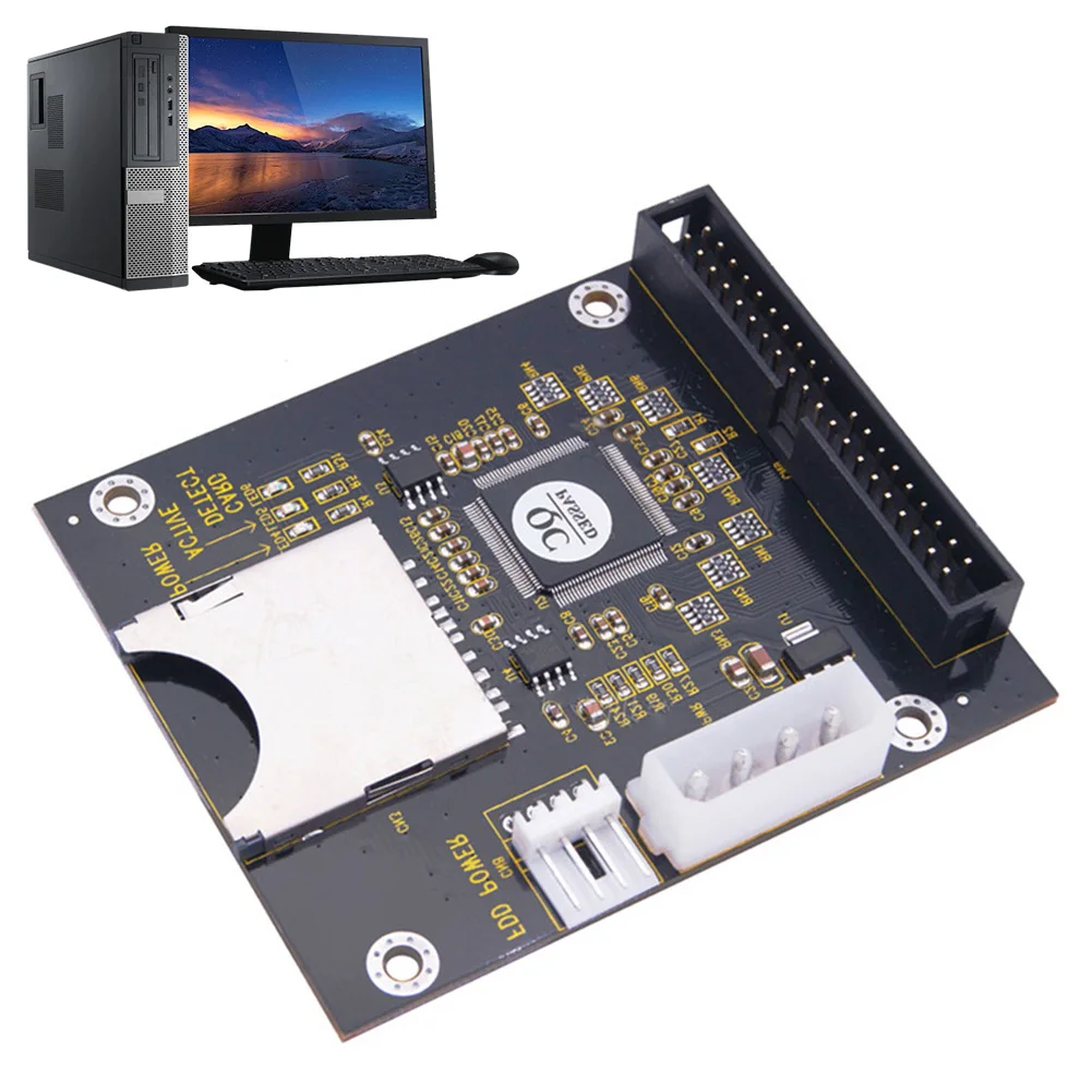 Карта памяти SD на 3,5-дюймовый 40-контактный адаптер IDE SD-3.5 IDE безопасный цифровой преобразователь Модуль SD-карты к IDE3.5 40-контактный
Карта памяти SD на 3,5-дюймовый 40-контактный адаптер IDE SD-3.5 IDE безопасный цифровой преобразователь Модуль SD-карты к IDE3.5 40-контактный