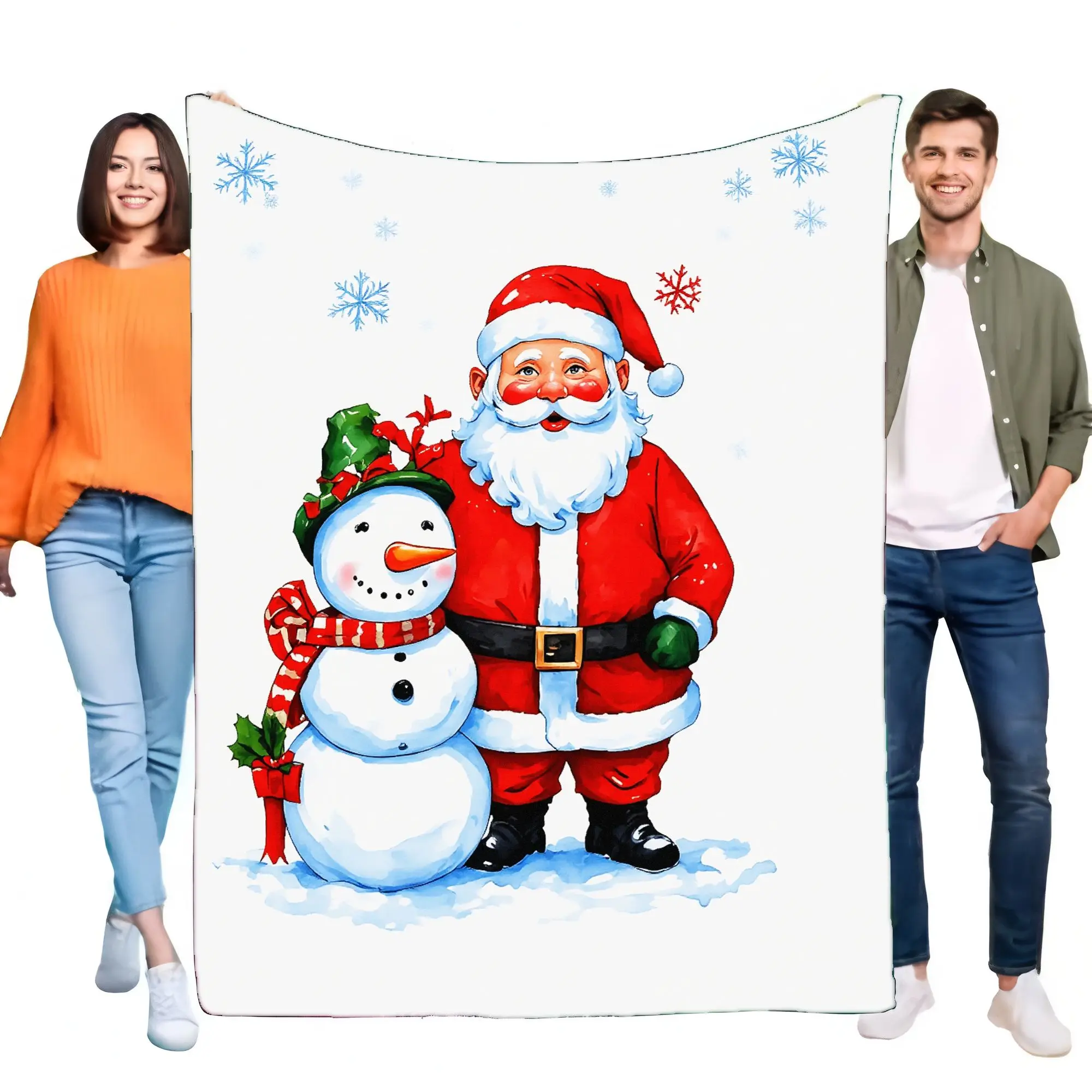 Santa Claus and Snowman Blanket Cozy Soft Throw for Winter Holiday Decorations, Festive Lightweight Bed Sofa Cover, Perfect Chri
Santa Claus and Snowman Blanket Cozy Soft Throw for Winter Holiday Decorations, Festive Lightweight Bed Sofa Cover, Perfect Chri