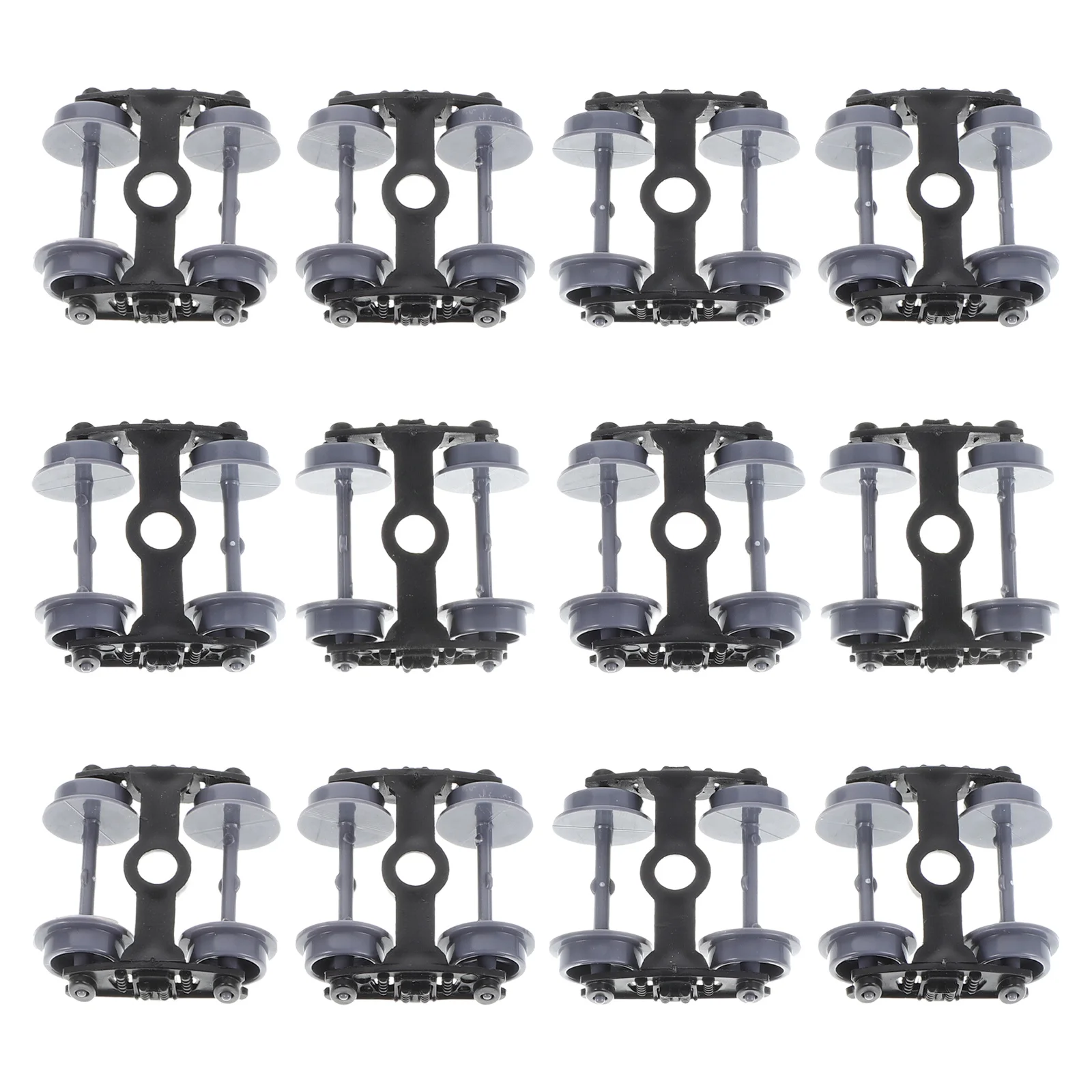 12Pcs Plastic Railway Wheels Black Detailed Scale Train Accessories for DIY Assembly Crafts and Replacement Train Carriage Parts
12Pcs Plastic Railway Wheels Black Detailed Scale Train Accessories for DIY Assembly Crafts and Replacement Train Carriage Parts