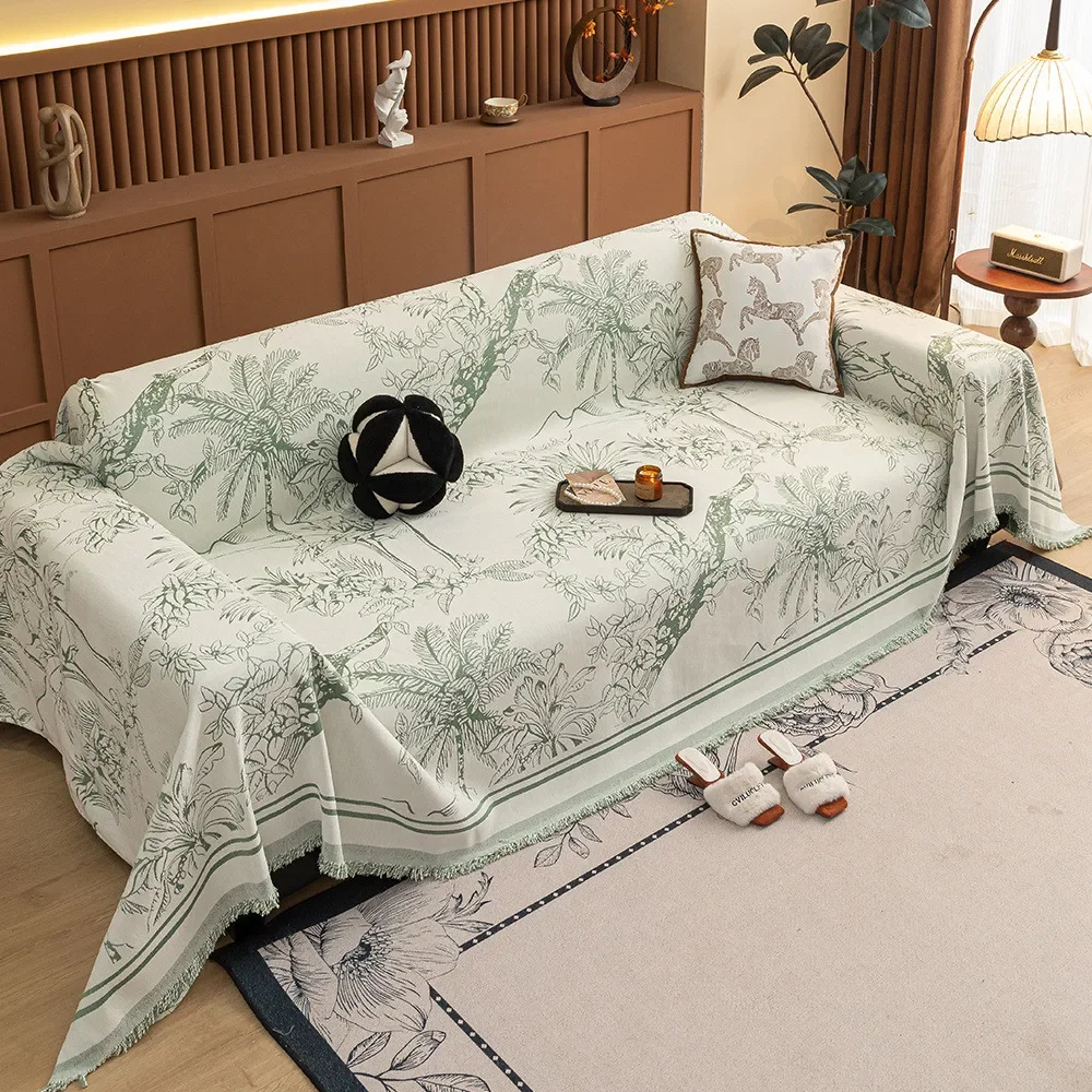 Machine Washable Jacquard Chenille Coconut Tree Pattern Sofa Cover Non-Slip Dustproof Couch Cushion Protector for Living Room
Machine Washable Jacquard Chenille Coconut Tree Pattern Sofa Cover Non-Slip Dustproof Couch Cushion Protector for Living Room