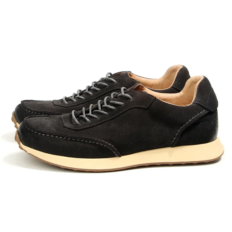 Fashion Highquality Retro Cowhide Men's Shoes Casual Sports Shoes Outdoor Running Genuine Leather Brownblack Sneakers Hiking
Fashion Highquality Retro Cowhide Men's Shoes Casual Sports Shoes Outdoor Running Genuine Leather Brownblack Sneakers Hiking