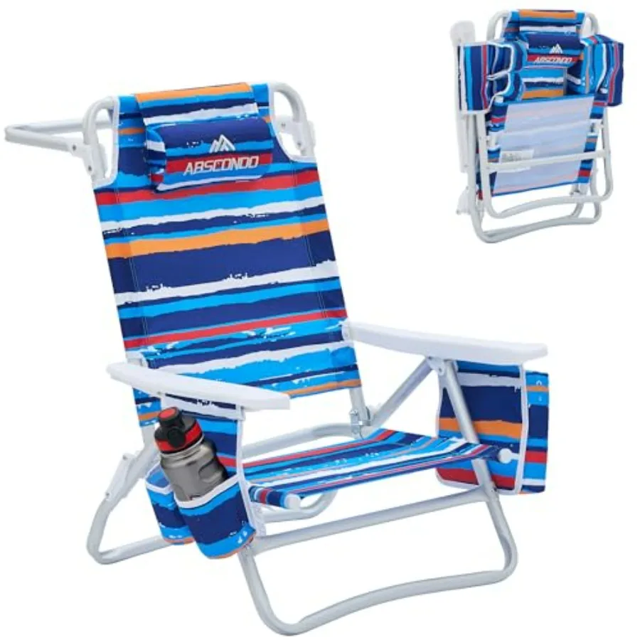 Beach Chair for Adults, Outdoor Folding Beach Chair with Steel Frame, Navy Blue, Supports 350lbs, 5-Position Recline, Towel Bar
Beach Chair for Adults, Outdoor Folding Beach Chair with Steel Frame, Navy Blue, Supports 350lbs, 5-Position Recline, Towel Bar
