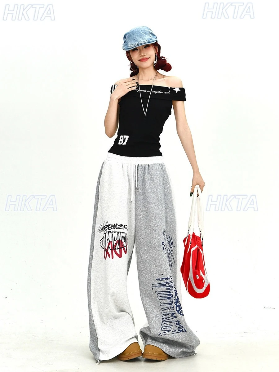 Sweet Cool Contrasting Sweatpants Girls 2026 Summer New Loose American Street Personality Versatile Mopping Wide Leg Pants Women
Sweet Cool Contrasting Sweatpants Girls 2026 Summer New Loose American Street Personality Versatile Mopping Wide Leg Pants Women