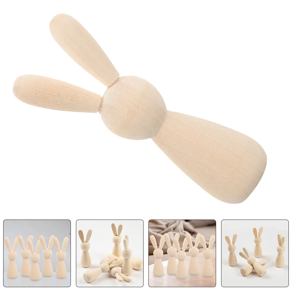 5 Pcs Rabbit Wooden Man Mini DIY Rabbits Desk Decoration Bunny Decorations Miniature for Figure Crafts
5 Pcs Rabbit Wooden Man Mini DIY Rabbits Desk Decoration Bunny Decorations Miniature for Figure Crafts