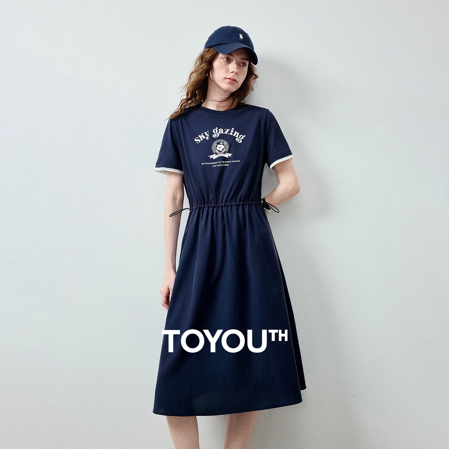 TOYOUTH Women Lyocell T-Shirt Dress Summer 2026 New Arrival American Retro Vintage Casual Sporty Waist-Tight All-Match Daily
TOYOUTH Women Lyocell T-Shirt Dress Summer 2026 New Arrival American Retro Vintage Casual Sporty Waist-Tight All-Match Daily