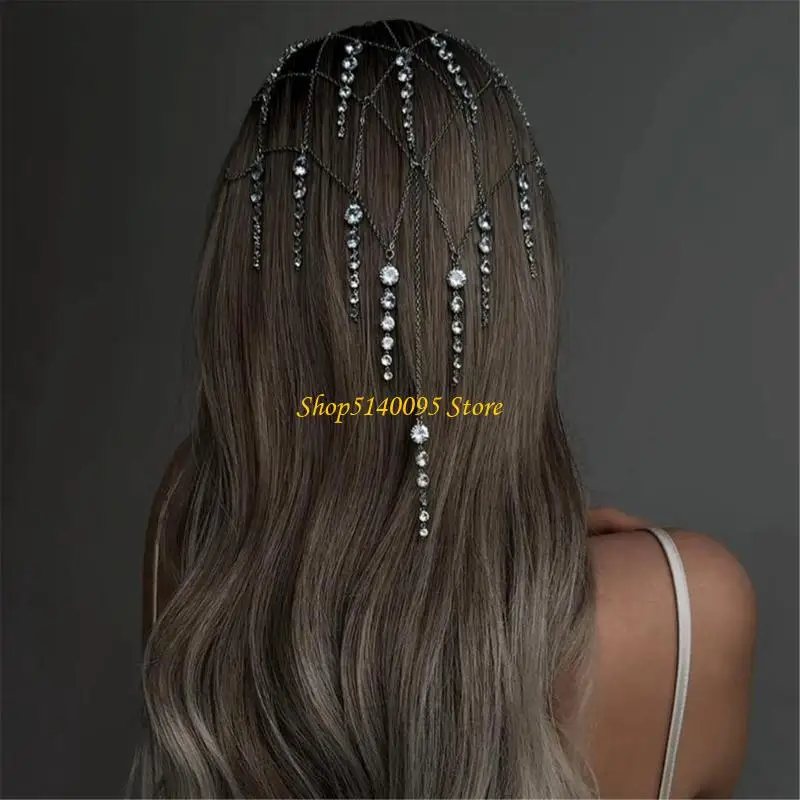 DXAE Fringed Crystal Headdress Hair Chain for Women Bohemian Tiaras Headband for Weddings Parties and Special Event
DXAE Fringed Crystal Headdress Hair Chain for Women Bohemian Tiaras Headband for Weddings Parties and Special Event
