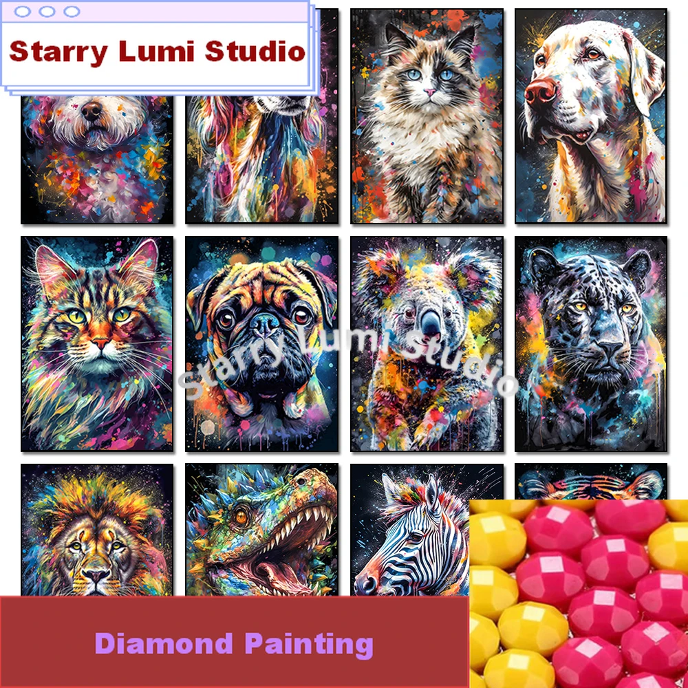 5D Diamond Painting Kit Dog Full Rhinestone Animal Mosaic Inlay Full Diamond Gem Embroidery Fantasy Wall Decoration Living Room
5D Diamond Painting Kit Dog Full Rhinestone Animal Mosaic Inlay Full Diamond Gem Embroidery Fantasy Wall Decoration Living Room