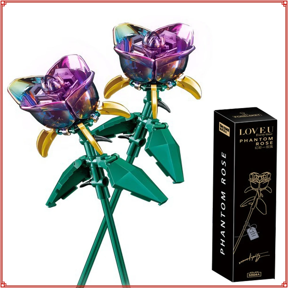 New Colorful Black Rose Building Blocks Transparent Glitter Tulip Flower Orchid Bouquet Toys Ornament Children's Birthday Gift
New Colorful Black Rose Building Blocks Transparent Glitter Tulip Flower Orchid Bouquet Toys Ornament Children's Birthday Gift