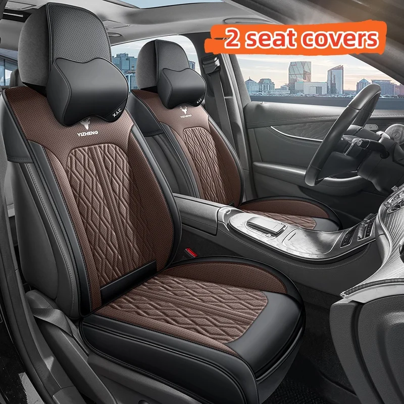 (Comfort Version) Front Double Seat, Equipped with 2 Soft Headrests, Luxurious Pu Leather Full-Cover Car Seat Cover, Universal, Breathable and Not Stuffy, Suitable for All Seasons, Fits the Seat Well, Non-Slip and Won'T Shift, 3D Side Support, Enhances Yo
(Comfort Version) Front Double Seat, Equipped with 2 Soft Headrests, Luxurious Pu Leather Full-Cover Car Seat Cover, Universal, Breathable and Not Stuffy, Suitable for All Seasons, Fits the Seat Well, Non-Slip and Won'T Shift, 3D Side Support, Enhances Yo