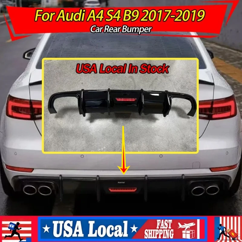 USA Local in Stock Car Rear Bumper Pipe Lip Diffuser For Audi A4 S4 B9 2017-2019 For Dual Pipe Posterior Extension Body Kit
USA Local in Stock Car Rear Bumper Pipe Lip Diffuser For Audi A4 S4 B9 2017-2019 For Dual Pipe Posterior Extension Body Kit
