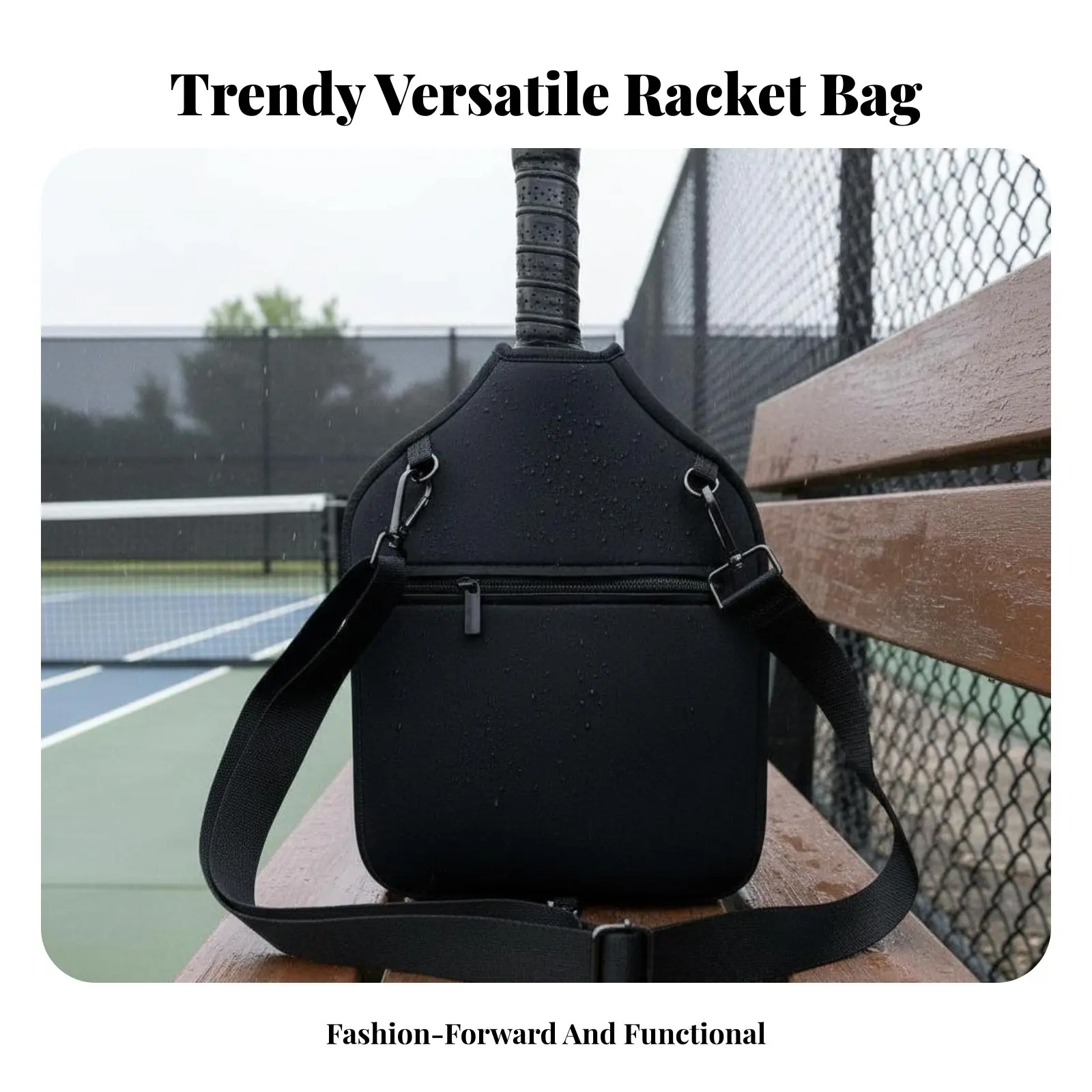 Pickleball Paddle Bag Neoprene Material Pickleball Bag Versatile Carry Choices Adjustable Strap for Athletes
Pickleball Paddle Bag Neoprene Material Pickleball Bag Versatile Carry Choices Adjustable Strap for Athletes