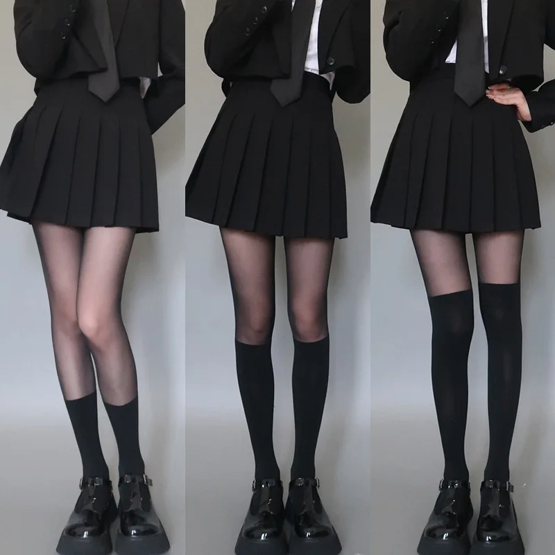 Spring/Summer Stockings Woman ultra Thin Lolita Splicing Pantyhose Black Sexy Leggings Girls Cute JK Tights Cosplay anime Medias
Spring/Summer Stockings Woman ultra Thin Lolita Splicing Pantyhose Black Sexy Leggings Girls Cute JK Tights Cosplay anime Medias