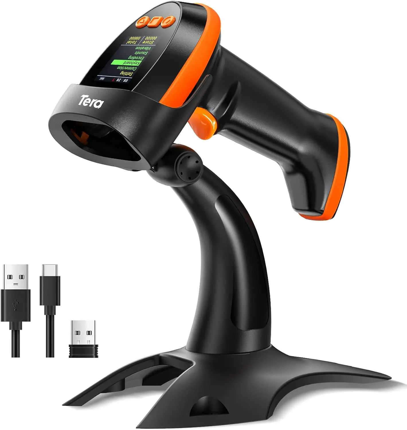 Wireless 2D Barcode Scanner with Stand: Fast Bluetooth USB Handheld Reader for Quick Scanning
Wireless 2D Barcode Scanner with Stand: Fast Bluetooth USB Handheld Reader for Quick Scanning