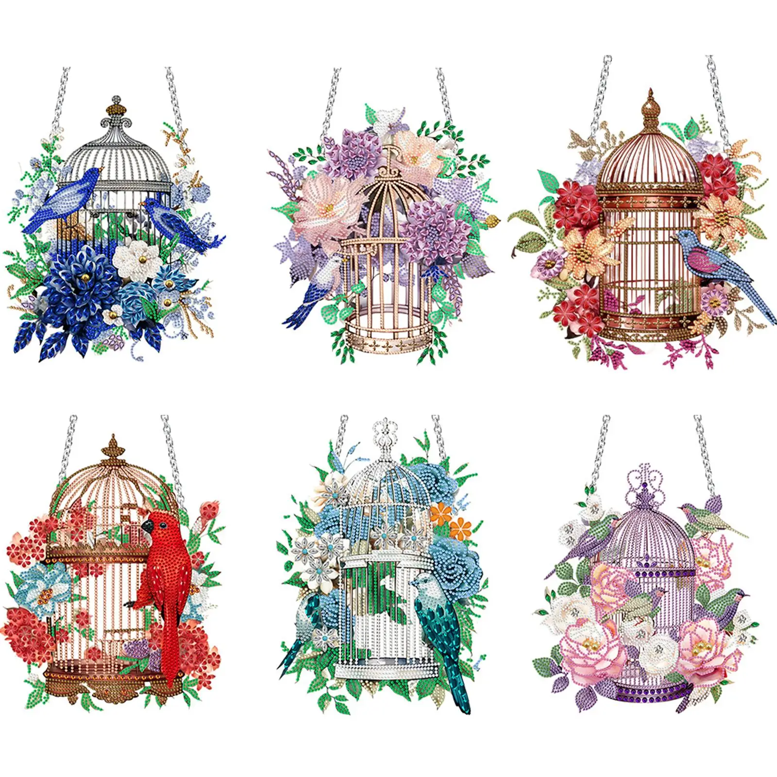 Flower Birdcage 2D Flat DIY DIY Diamond Painting Ornaments Diamond Painting Set Diamond Art Pendant DIY Home Decor Hanging Charm
Flower Birdcage 2D Flat DIY DIY Diamond Painting Ornaments Diamond Painting Set Diamond Art Pendant DIY Home Decor Hanging Charm