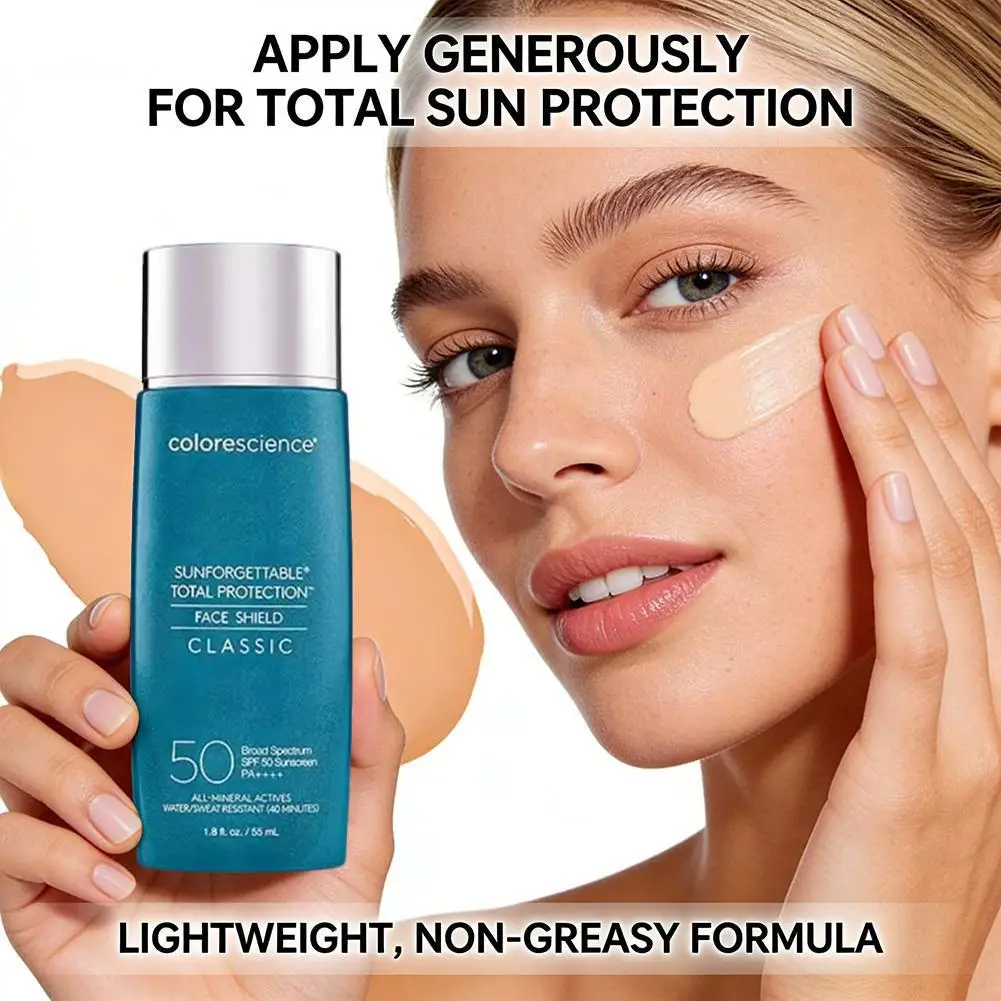 Солнцезащитный крем Colorescience Sunforgettable Total Protection Face Shield Classic SPF50: не оставляет жирного блеска, выравнивает тон кожи, придает естественное сияние.
Солнцезащитный крем Colorescience Sunforgettable Total Protection Face Shield Classic SPF50: не оставляет жирного блеска, выравнивает тон кожи, придает естественное сияние.