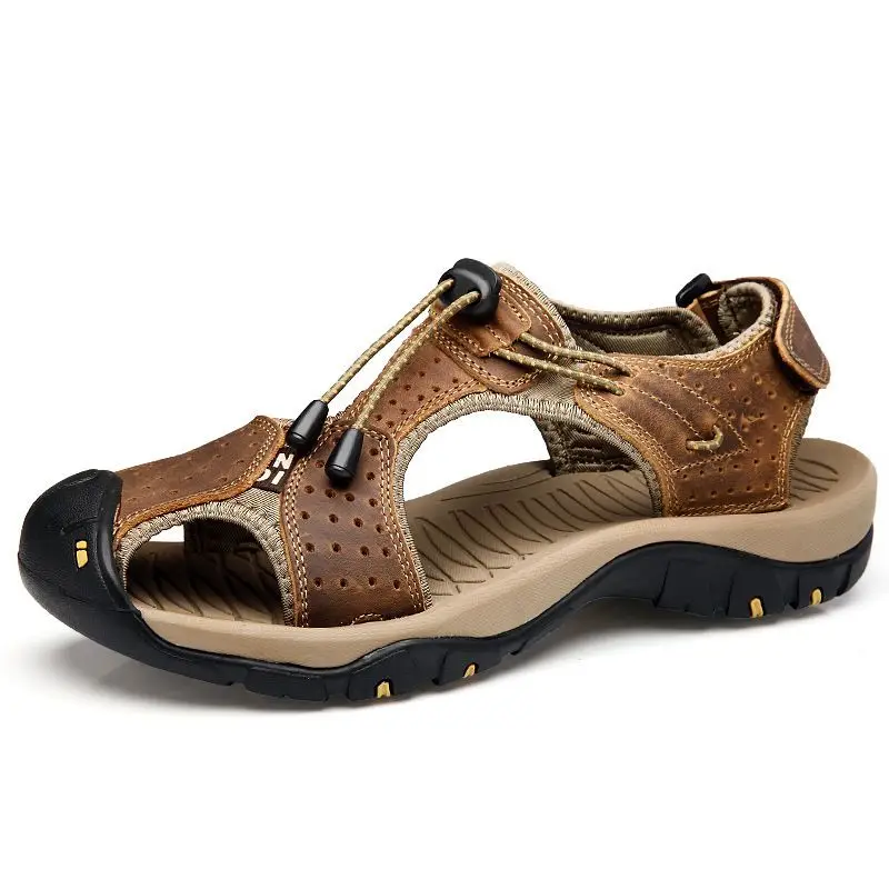 Sandals Men Summer Leather Summer New Breathable Toe Head Non-slip Wear-resistant Outdoor Sports Sandals Men
Sandals Men Summer Leather Summer New Breathable Toe Head Non-slip Wear-resistant Outdoor Sports Sandals Men