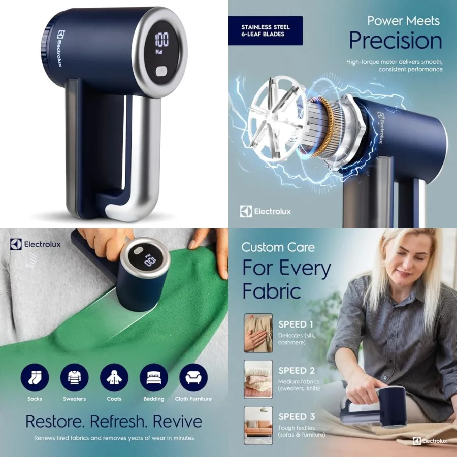 Rechargeable Fabric Shaver 3-Speed Lint Remover for Clothes and Furniture Eliminates Fuzz and Pilling Electric Lint Shaver with
Rechargeable Fabric Shaver 3-Speed Lint Remover for Clothes and Furniture Eliminates Fuzz and Pilling Electric Lint Shaver with