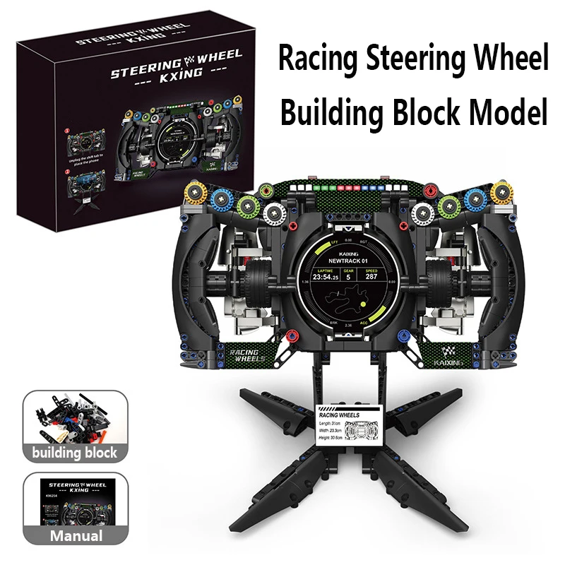 Набор строительных блоков для сборки гоночного спортивного автомобиля с рулевым колесом, модель суперкара с подставкой для демонстрации, конструктор для взрослых/подростков
Набор строительных блоков для сборки гоночного спортивного автомобиля с рулевым колесом, модель суперкара с подставкой для демонстрации, конструктор для взрослых/подростков