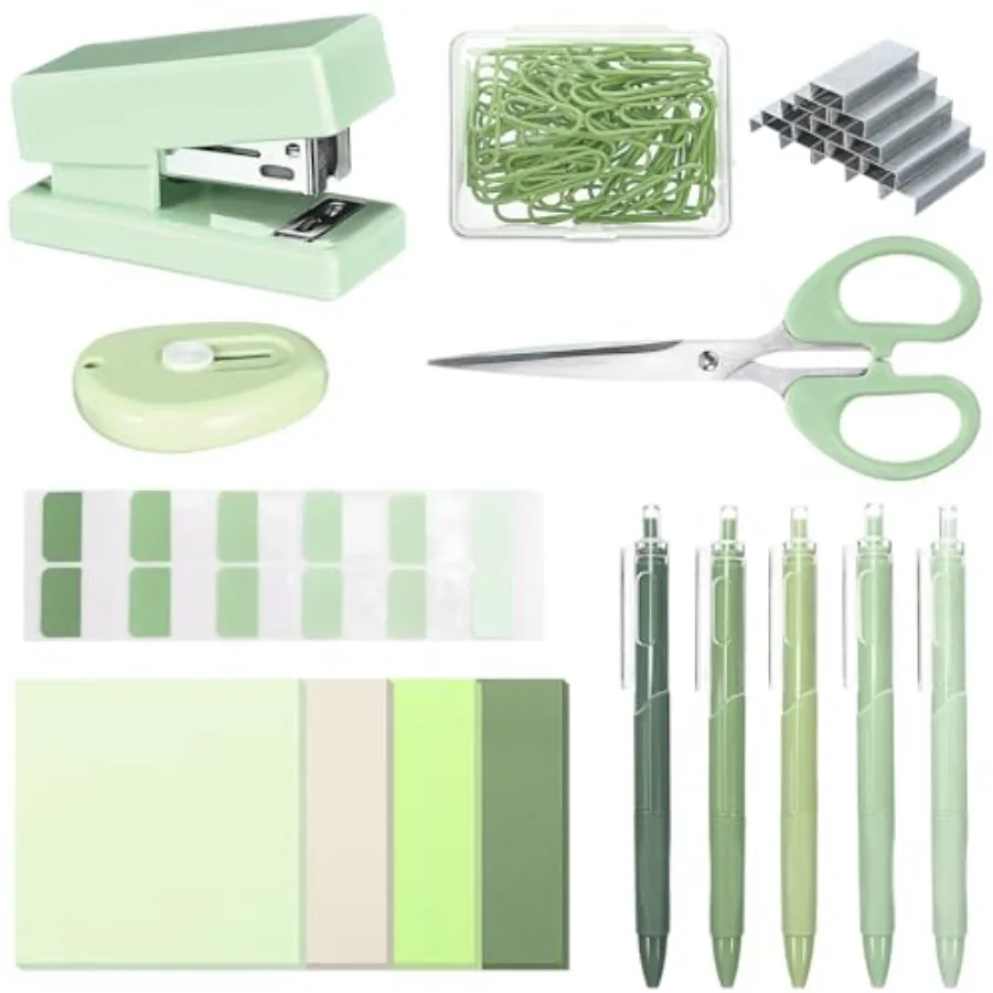 Mini Office Supplies Kit School Supplies Christmas Gift Desk Accessories with Gel Pens Sticky Notes Stapler Scissor Paper Clips
Mini Office Supplies Kit School Supplies Christmas Gift Desk Accessories with Gel Pens Sticky Notes Stapler Scissor Paper Clips