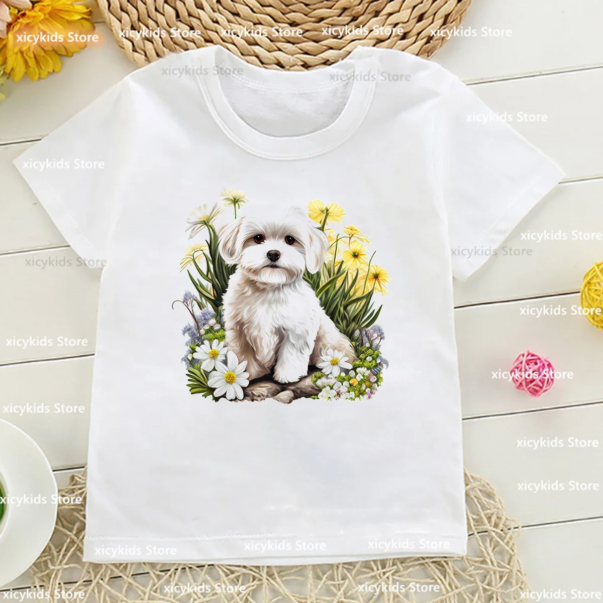 New kids tshirt Cute Maltese Dog, Hutchison Dog Animal Print girls/boys Tshirt Fashion Baby T-Shirt Boys/Girls Unisex Clothes
New kids tshirt Cute Maltese Dog, Hutchison Dog Animal Print girls/boys Tshirt Fashion Baby T-Shirt Boys/Girls Unisex Clothes