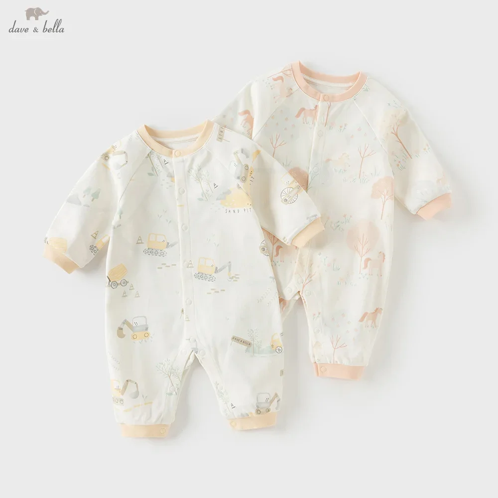 Dave Bella Baby Newborn Cotton Jumpsuit Creeper Autumn Boys Girls Cute Cartoon Print Romper Comfortable DB3252828
Dave Bella Baby Newborn Cotton Jumpsuit Creeper Autumn Boys Girls Cute Cartoon Print Romper Comfortable DB3252828